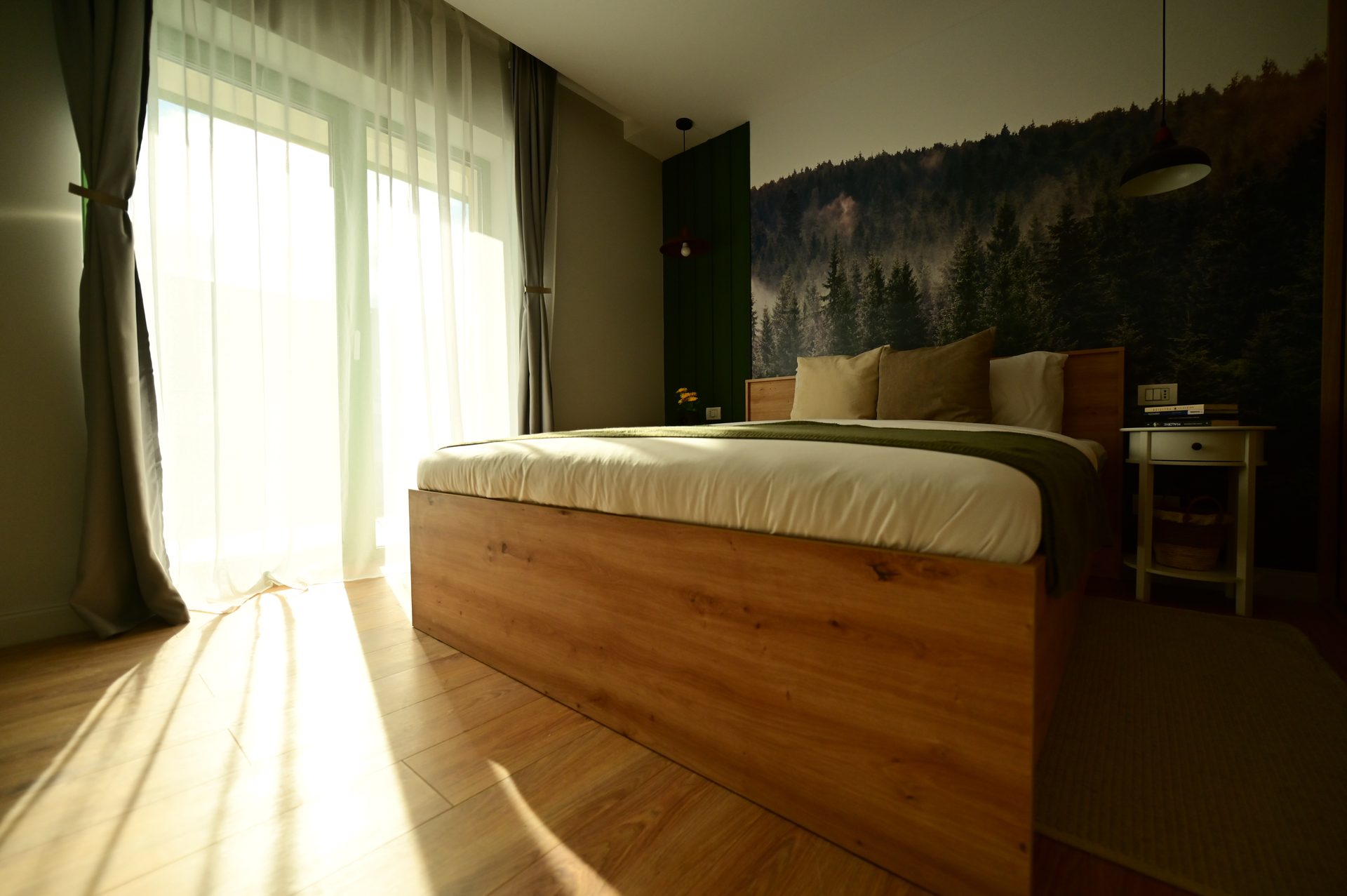 Interior finalizat într-un apartament în regim hotelier, amenajat de atelier